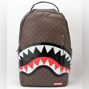 COPY - Luxe Vegan Leather Brown SprayGround Unisex  Backpack
